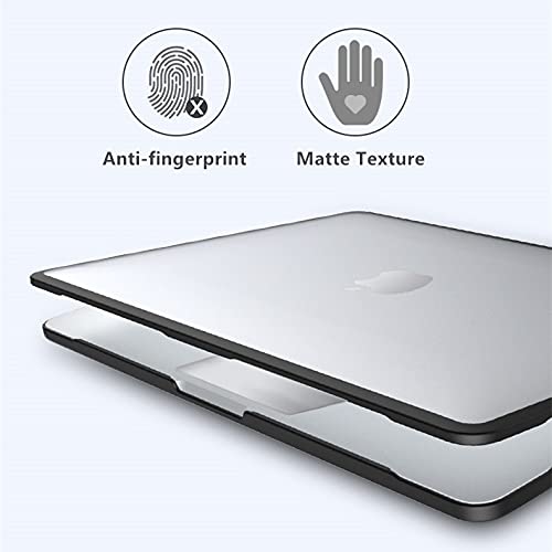 Se7enline Compatible with MacBook Pro 16-inch Case 2021/2022/2023/2024 Model M4 M3 M2 M1A2485 A2780 A2991 A3403 TPU+PC Anti-Fingerprint Matte Finish Hard Shell Case with Keyboard Cover, Black&Black | TPU Bumper + PC Matte Laptop Hard Shell Case with Keybo