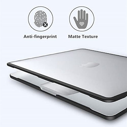 Se7enline Compatible with MacBook Pro 16-inch Case 2021/2022/2023/2024 Model M4 M3 M2 M1A2485 A2780 A2991 A3403 TPU+PC Anti-Fingerprint Matte Finish Hard Shell Case with Keyboard Cover, Black&Black | TPU Bumper + PC Matte Laptop Hard Shell Case with Keybo