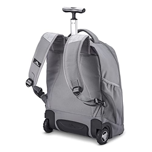 High Sierra Freewheel Wheeled Laptop Backpack, Silver Heather, 20.5 x 13.5 x 8-Inch - color: Silver Heather