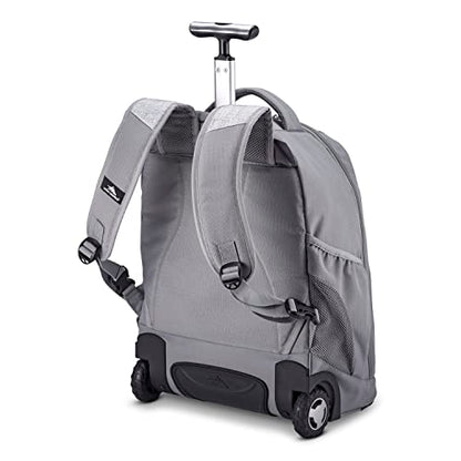 High Sierra Freewheel Wheeled Laptop Backpack, Silver Heather, 20.5 x 13.5 x 8-Inch - color: Silver Heather