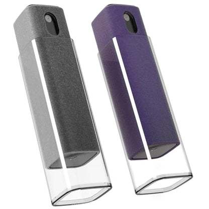 EVEO Car Screen Cleaner Spray and Wipe -2-in-1 iPhone Cleaner, iPad Screen Cleaner & Phone Screen Cleaner - Touchscreen Mist Cleaner for Laptop, Computer, MacBook and More - 2 Pack (Grey & Purple) - color: Grey & Purple
