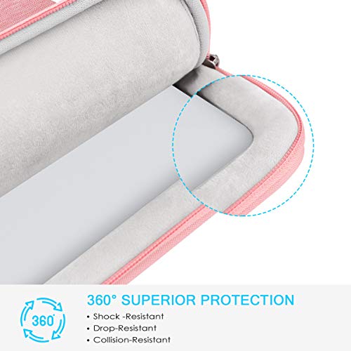 Lacdo 360° Protective Laptop Sleeve Case for 13 inch New MacBook Air M5 A3449 (2026), M4 A3240 2025, M3 A3113, M2 A2681, M1 A2337 | 13 inch New MacBook Neo A18 Pro A3404 (2026) Computer Bag, Peach - color: Peach, size: New MacBook Air/Neo/Pro 13 Inch