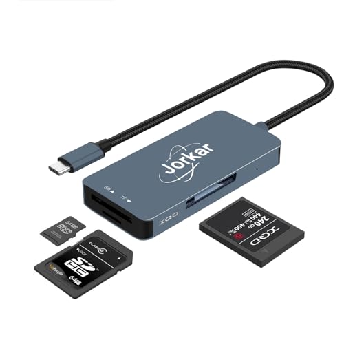 XQD Card Reader USB-C, XQD to USB C Camera Memory Card Reader, Compatible with Sony Nikon Cameras, 3 in 1 XQDs & SD & Micro SD TF Card Readers (Not for CFexpress) - size: XQD Card Reader