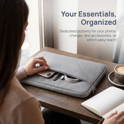Laptop Office Bag Polyester Case Sleeve for Mate Book Think pad Office Bag-Gray - color: Gray