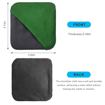 Ohleats Car Screen Cleaner, Microfiber Auto Screen Cleaning Pad, Foldable Touch Screen Cleaner Cloth for Vehicle Dashboard LCD Display, Car Cleaning Kits (Green&Gray) - color: Green&gray,1pcs