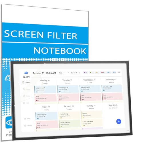 i-Tensodo 2 Pack Anti Glare Screen Protector for Skylight Calendar 15 inch, Glare Filter UV Blocker Shield Cover Eye Protection Film,Matte - color: Anti Glare