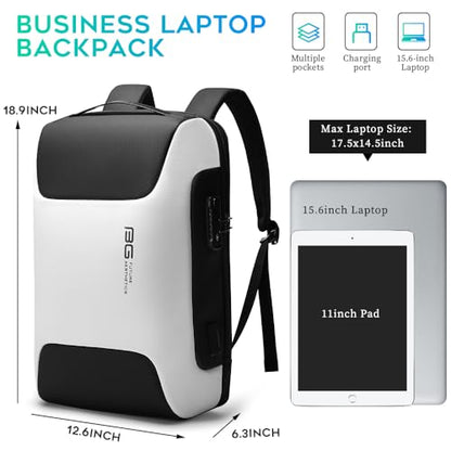 BANGE Tech Laptop Backpack for Men and Women - color: White