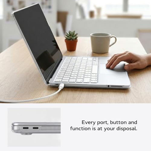 B BELK for MacBook Neo 13 Inch Case 2026 Model A3404, Crystal Clear | Scratch-Resistant, Protective Crystal Hard Shell Cover, 2 Keyboard Covers, Screen Protector - color: A Crystal Clear