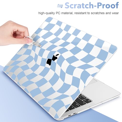 May Chen Case for MacBook Pro 13 inch M2 2023,2022,2021,2020 A2338 M1 A2251 A2289, Plastic Hard Shell Cover for MacBook Pro 13" with Touch Bar Fits Touch ID, Abstract & Grid - color: Abstract & grid