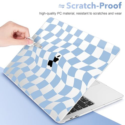 May Chen Case for MacBook Pro 13 inch M2 2023,2022,2021,2020 A2338 M1 A2251 A2289, Plastic Hard Shell Cover for MacBook Pro 13" with Touch Bar Fits Touch ID, Abstract & Grid - color: Abstract & grid