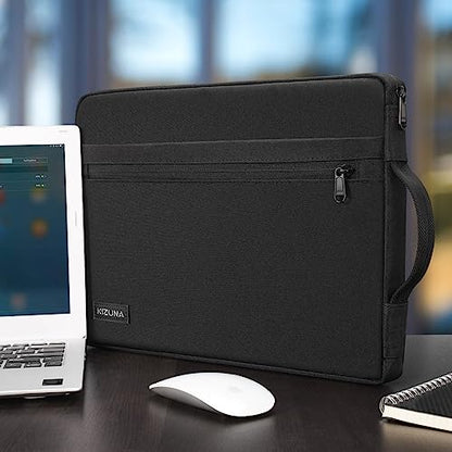 KIZUNA 15.6 Inch Laptop Sleeve Case Computer Carrying Bag for 16" MacBook Pro M1 M2 MAX/15.6" Lenovo Legion 5/IdeaPad Gaming 3i/IdeaPad Flex 5i/IdeaPad 5 Pro/HP Envy x360 15/15.6" Dell XPS 15,Black - color: Black, size: 15-15.6 Inch / 16" MacBook Pro