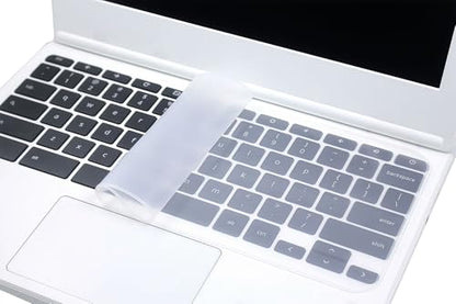 2 PCs 11" x 4.7" Ultra Thin Universal Silicone Keyboard Cover Skin Compatible for Most 11"-12" MacBook HP Dell Lenono ASUS Laptops & Chromebook Laptops (Clear) - color: Clear, size: 11" -12"