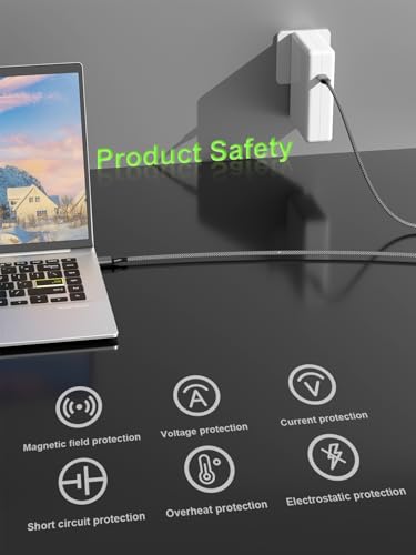 140W USB C AC Power Adapter Compatible with MacBook Pro 16 14 15 13 inch Mac Book Air 15" 13" iPad Pro (2025 2024 2023 2022 2020 M1 M2 M3 M4) Laptop Include USBC to USB-C Cable