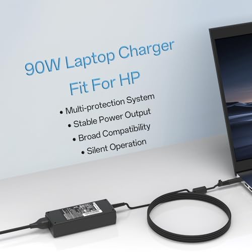90W 4.74A AC Adapter Fit for HP L40098-001 All-in-One Desk 22 24 27 G1 ProDesk 400 600 G1 G2 G3 G4 G5 G6 Desktop Mini PC EliteDesk 800 G2 G3 G4 G6 G8 Power Supply