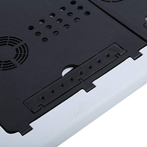 Laptop Folding Desk, Sliding Keyboard Tray Adjustable Laptop Stand with Large Cooling Fan for Notebook Laptop, Tablet