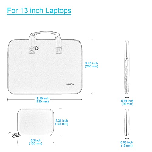 11.6 12.9 13 inch Elastic Laptop Sleeve with Small Case Compatible with 13 inch MacBook Neo Air Pro M5/M4/M3/M2/M1, iPad 13 12.9, XPS 13 and Most 11.6 12.9 13 inch Notebooks Tablets,Jewerl Blue - color: Jewerl Blue, size: 11.6"-13"