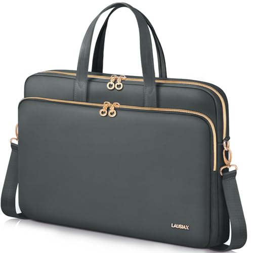 Laptop Case Bag Women Men Computer Sleeve Compatible with MacBook/Dell/HP/Acer/ASUS, Waterproof Shoulder Carrying Briefcase, Grey, 17-17.3 Inch - color: Heather Grey, size: 17.3 inch