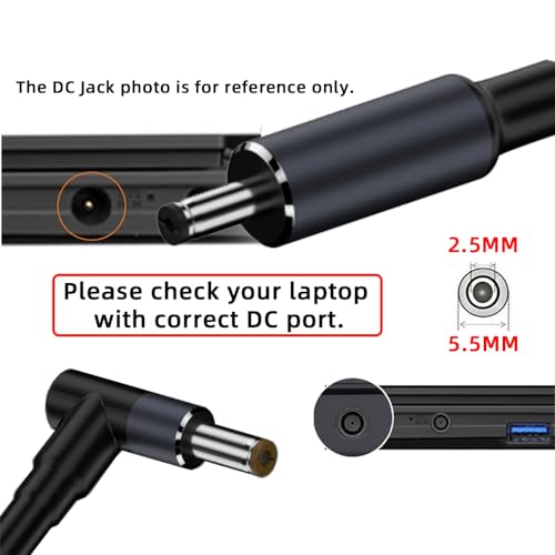 Type C USB-C Input to 20V DC 5.5 * 2.5mm Output Power 100W 135W 140W 65W PD Charge Cable for Laptop - style: 140W DC5.5X2.5MM
