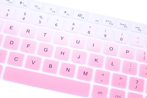 Keyboard Cover Skin Compatible for Dell Latitude 5440 5430 5431 5420 14", Dell Latitude 14" 7440 7430 7420 7410, Dell Latitude 14" 9000 9420 9430, Dell Latitude 9520 9510 7520 15.6" (Gradient Pink) - color: Gradient Pink