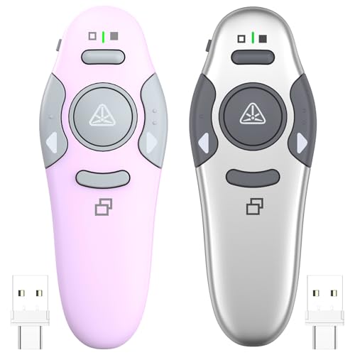 QUI Presenter Remote USB A&C Bundle | One Purple & One Silver