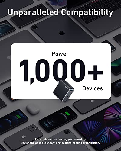 Anker 150W Max USB C Charger Block, 4-Port Compact Foldable GaN Charger for MacBook Pro/Air, iPhone 17/16 and More Series, Dell and More