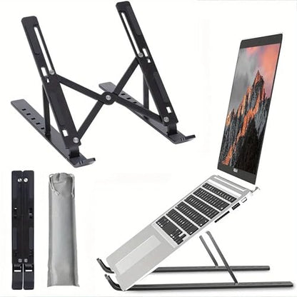 Adjustable & Foldable Laptop Stand | Portable Notebook & Tablet Holder | Portable, Notebook Holder, Tablet Holder
