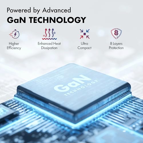 PD 30W Wozoyo GaN Charger, Type-C Fast Charger Compatible for iPhone 17/16/16 Pro Max/15 Series/iPad Pro, Smartphones & Tablets, QC 3.0,Compact Foldable Plug Design, Smart Power Delivery