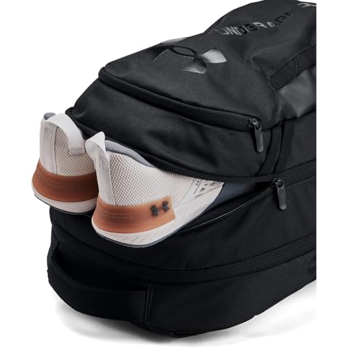 Under Armour Unisex-Adult Hustle 6.0 Backpack, (003) Black/Black/Black, One Size Fits Most - color: (003) Black / Black / Black, size: One Size