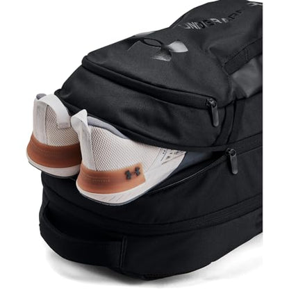 Under Armour Unisex-Adult Hustle 6.0 Backpack, (003) Black/Black/Black, One Size Fits Most - color: (003) Black / Black / Black, size: One Size