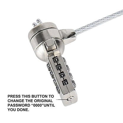 axGear Laptop Security Lock Notebook Password SAFTY Chin Cable