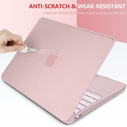 Matte Frosted Compatible with MacBook Neo 13 Inch 2026 (Model A3404 | A18 Pro Chip) | Anti-Crack & Scratch & Fingerprint | 100% Match Official Color Blush - color: Matte Blush Clear