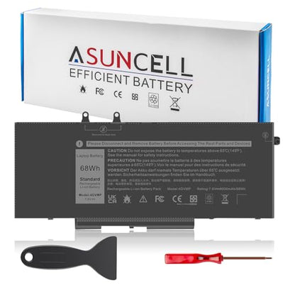 4GVMP Laptop Battery for Dell Latitude 5400 5500 5410 5510 E5400 E5500 Inspiron 7590 7591 7791 2-in-1 Precision 3540 3550 Series P84F P84F001 P42E P42E001 P98G001 P80F001 RF7WM C5GV2 H82T6 7.6V 68Wh - size: 4GVMP 10.83 × 5.12 × 0.73 inch