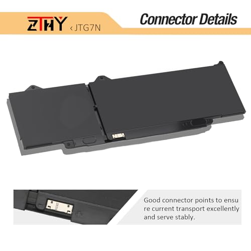42Wh JTG7N GRWKG Battery for Dell Latitude 5340 5350 5440 5450 5540 5550 | 7455 3340 3440 3450 3540 3550 Precision 3480 3490 3580 3590 inspiron 14 Plus 7441 R73TC DR02P 542WP 7RDGP 803W6 11.4V 3-Cell - size: 10.39*3.42*0.15 inch JTG7N