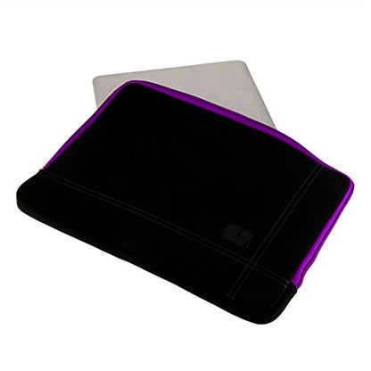 13 Inch Laptop Sleeve Neoprene Padded Case for Work and Commute - Purple - color: Purple
