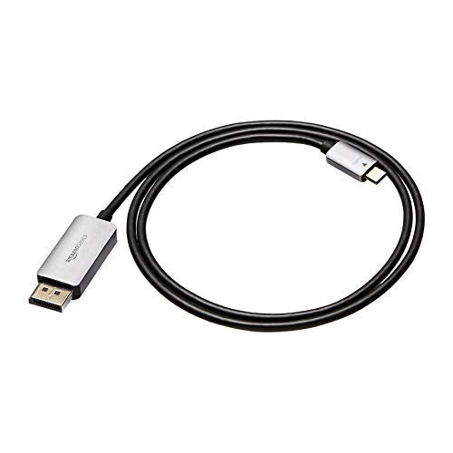 Amazon Basics Aluminum Uni-Directional USB-C (Source) to DisplayPort (Display) Cable - 3-Foot - size: 3-Foot