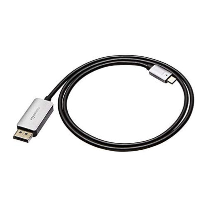 Amazon Basics Aluminum Uni-Directional USB-C (Source) to DisplayPort (Display) Cable - 3-Foot - size: 3-Foot