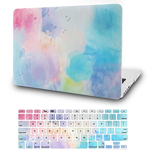KECC Ultra Thin Case for MacBook Air 13 inch 2017-2010 Release (Old Version), Lightweight Plastic Hard Shell for MacBook Air 13.3” + Keyboard Cover, Blue Mist - color: Blue Mist, size: Air 13" 2010-2017 (No Touch ID)