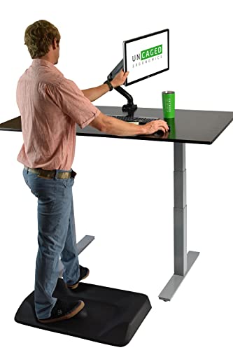Single Monitor Arm Desk Mount, Computer Monitor Arm Mount w/2 USB Ports Adjustable Height Single Riser, Universal Clamp, Computer Riser, Work from Home Accessories