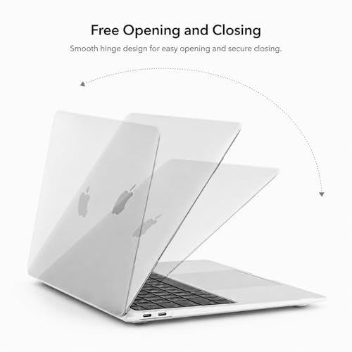 Crystal Clear Case for MacBook Air 13 inch A1466 A1369 2010-2017 Release, 5 in 1 Plastic Hard Shell&Keyboard Cover&Screen Protector&Webcam Cover, Transparent - color: Clear