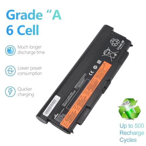 9 Cell 57++ New Battery Replacement for Lenovo ThinkPad T440P T540P W540 W541 L440 L540 45N1152 45N1153 0C52864 11.1V 8960mAH1