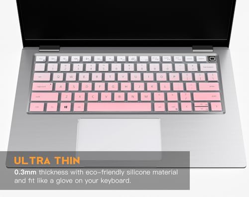 Keyboard Cover for Dell Latitude 5420 5430 5440 5450 3440 3450 14-in, Latitude7420 7430 7440 7450 7410 9420 9430 14, Latitude 16" 7650 7640, Latitude 9510 9520 7520 2025-2022, Ombre Pink - color: Ombre Pink