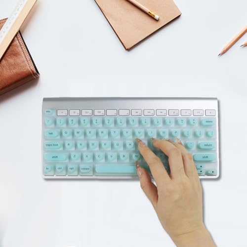 Keyboard Cover for Long Nails Compatible with MacBook Pro 13 inch M2 2023, 2022, 2021 2020 M1 A2338 A2289 A2251&Compatible with MacBook Pro 16 2020 2019 A2141 Touch ID, US ANSI (Green & Heart) - color: Green