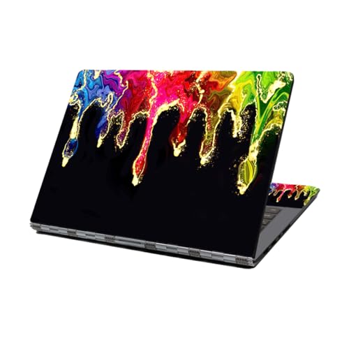 Laptop Skin Sticker Decal,12" 13" 13.3" 14" 15" 15.4" 15.6 inch Personalized Laptop Vinyl Skin Sticker Cover Art Decal Universal Protector Notebook PC Cover Case (Colorful Magma) - color: Colorful Magma