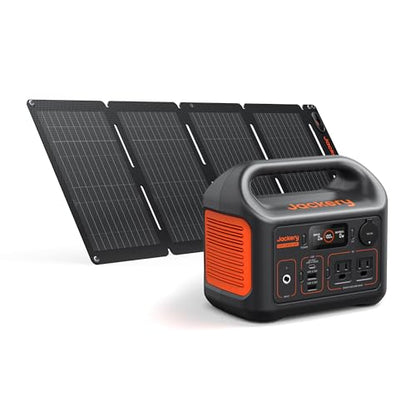 Jackery Solar Generator 300, 292Wh Power Station with 40W Solar Panel, 300W Pure Sine Wave AC Outlet for RV Outdoors Camping Travel Blackout - style: E300+40W