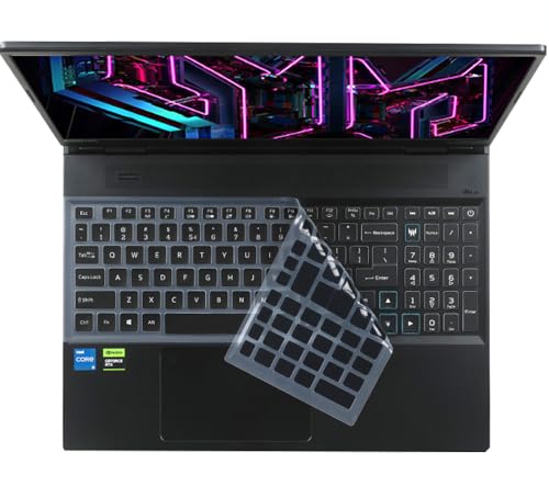 Silicone Keyboard Cover Skin Compatible for 2024 Acer Predator Helios Neo 16 PHN16-72 Gaming Laptop & 2024 Acer Predator Helios 16 PH16-72 Gaming Laptop (Black) - color: Black, size: Compatible for 2024 Acer Predator Helios Neo 16