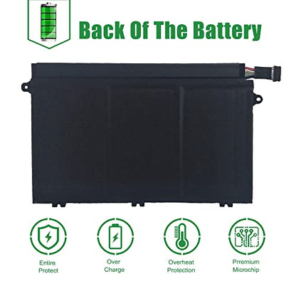 01AV447 L17M3P52 SB10K97608 Laptop Battery Replacement for Lenovo ThinkPad E480 E485 E495 E580 E585 E490 E590 E595 E14 E15 Series 01AV445 L17L3P51 01AV448 L17C3P51 01AV446 L17M3P51 11.1V 45Wh - size: 13.2*5.2*1.4inch 01AV447