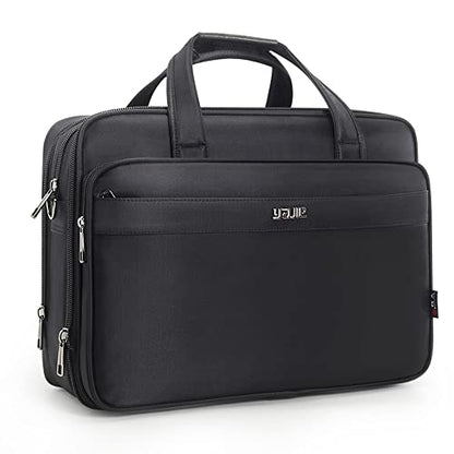 Large Briefcases For Men Canvas Tote Bag Laptop Case Computer Bag Business Work Bag Office - size: Medium Size (15.6” Laptop Briefcase)