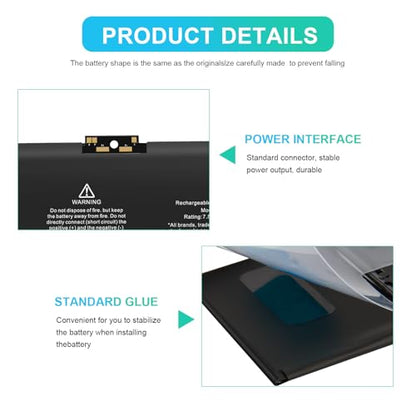 TREE.NB A1527 Battery Replacement for A1534 Battery (Early 2015 2016 Mid 2017) Fit for MacBook8,1 9,1 10,1 A1534 12-inch A1527 661-02267 MF855LL/A MK4M2CH/A MNYG2LL/A - size: 9.72x5.91x0.12inch A1527