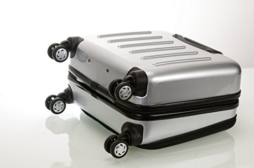 Rockland Revolution Hardside Rolling Computer Case, Carry-On, Silver - color: Silver