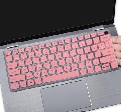 Keyboard Cover for Dell Latitude 3440 3450 7450 7440 7430 7420 7410 5420 5430 5431 5440 5450 14, Dell Latitude 9000 9510 9520 7520 15.6 & Dell Latitude 9420 9430 14 Keyboard Protector Skin, Pink - color: Pink